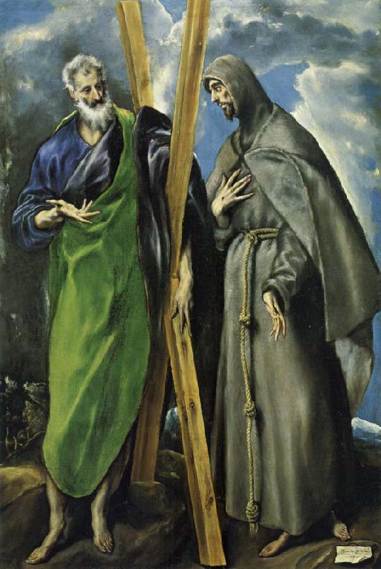 unknow artist Hl. Andreas and Hl. Franziskus, el Greco(1540-1614) Germany oil painting art